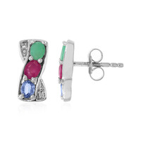 Orecchini in argento con Smeraldo Socoto