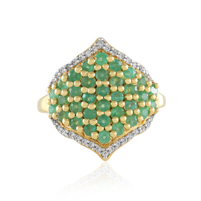 Anello in argento con Smeraldo Zambia