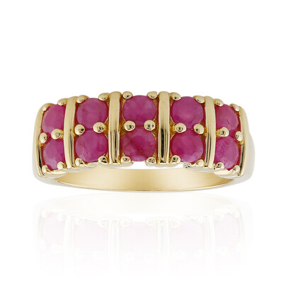 Anello in argento con Rubino della Birmania
