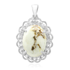 Ciondolo in argento con Magnesite