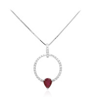 Collana in oro con Rubino Mozambico AAA