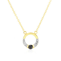 Collana in argento con Diamante Nero