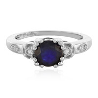 Anello in argento con Zaffiro Blu