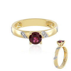 Anello in argento con Rodolite Lampone