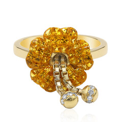 Anello in oro con Zaffiro Ceylon Giallo (Estée Collection)