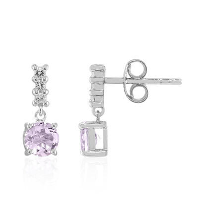 Orecchini in argento con Ametista Rose de France