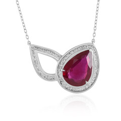 Collana in argento con Rubino del Madagascar (de Melo)