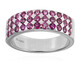 Anello in argento con Rubellite