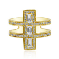 Anello in argento con Topazio Bianco