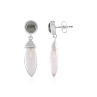 Orecchini in argento con Quarzo Rosa