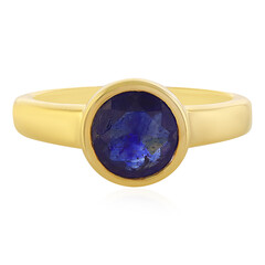 Anello in argento con Zaffiro Blu del Madagascar
