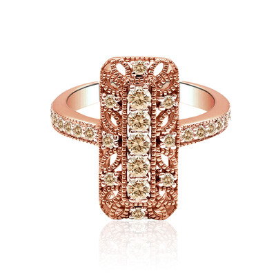 Anello in oro con Diamante Rose de France SI1 di Argyle (Annette)