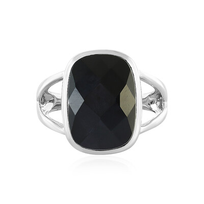 Anello in argento con Onice Nero
