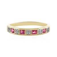 Anello in oro con Tormalina Rosa Brasiliana (Adela Gold)