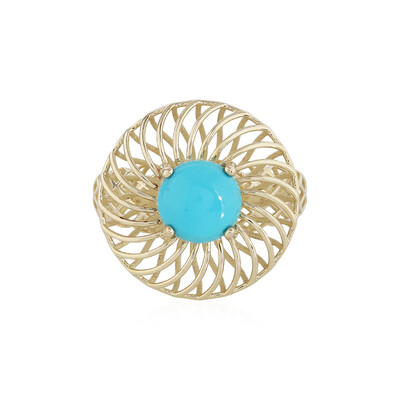 Anello in oro con Turchese Sleeping Beauty (Ornaments by de Melo)