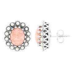 Orecchini in argento con Rodocrosite