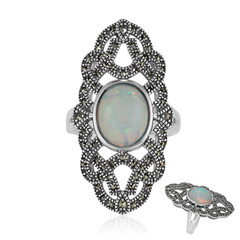 Anello in argento con Opale di Welo (Annette classic)