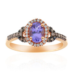 Anello in oro con Tanzanite AAA