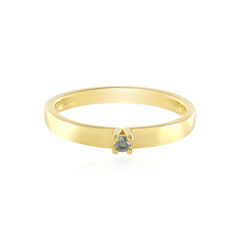 Anello in argento con Diamante Blu I2
