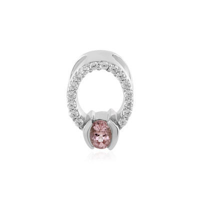 Ciondolo in argento con Tormalina Rosa (MONOSONO COLLECTION)