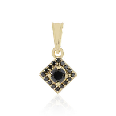 Ciondolo in oro con Diamante Nero