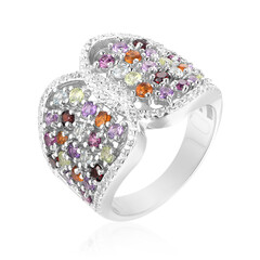 Anello in argento con Rodolite