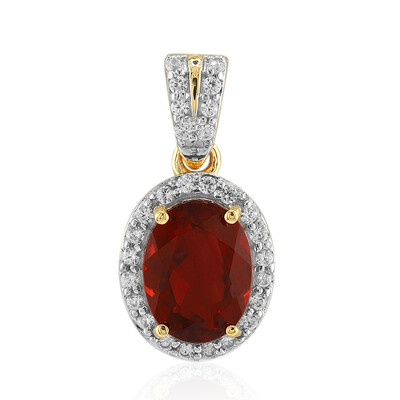 Ciondolo in oro con Tibetanite Rossa