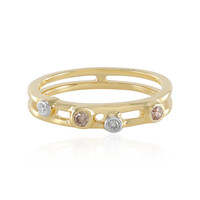 Anello in oro con Diamante Champagne SI1