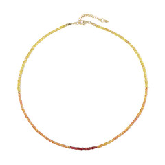Collana in argento con Zaffiro Tramonto