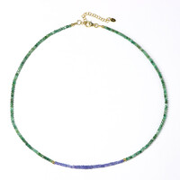 Collana in argento con Smeraldo Zambia