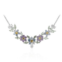 Collana in argento con Ametista Verde