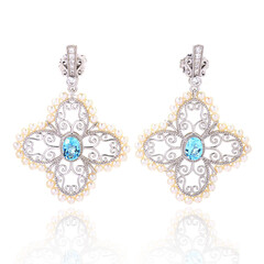 Orecchini in argento con Topazio Blu Cielo (Dallas Prince Designs)
