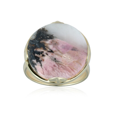 Anello in argento con Rodonite Sulavesi (Bali Barong)