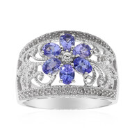 Anello in argento con Tanzanite
