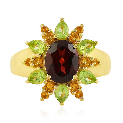 Anello in argento con Rodolite Lampone