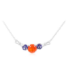 Collana in argento con Corniola