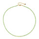 Collana in argento con Diopside Russo