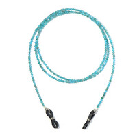 Accessorio in argento con Apatite Blu Neon