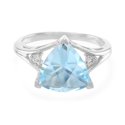 Anello in argento con Topazio Blu Cielo