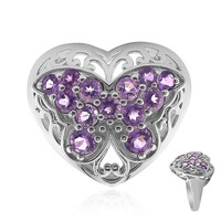 Anello in argento con Ametista