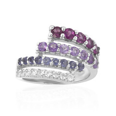 Anello in argento con Rodolite