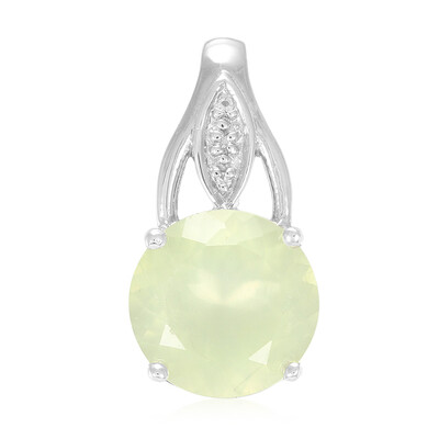 Ciondolo in argento con Prehnite