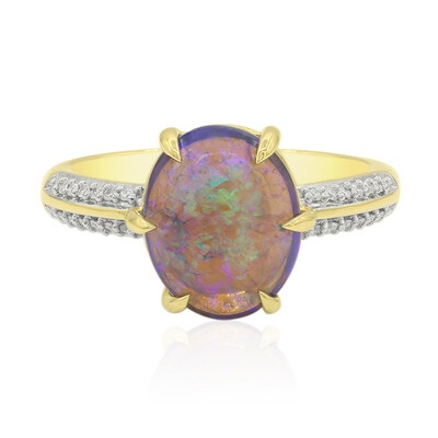 Anello in oro con Opale di Lightning Ridge (Mark Tremonti)