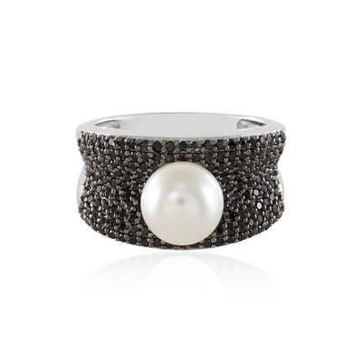 Anello in argento con Perla d'Acqua Dolce Bianca