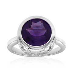 Anello in argento con Ametista Zambiana
