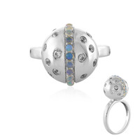 Anello in argento con Opale di Welo