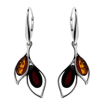 Orecchini in argento con Ambra Baltica (dagen)