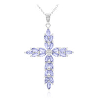 Collana in argento con Tanzanite