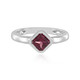 Anello in argento con Rodolite