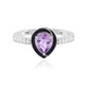 Anello in argento con Ametista Rose de France
